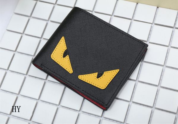 

2018 small monster wallet Men's short-sleeved cross section of the youth personality soft wallet tide fashion wallet