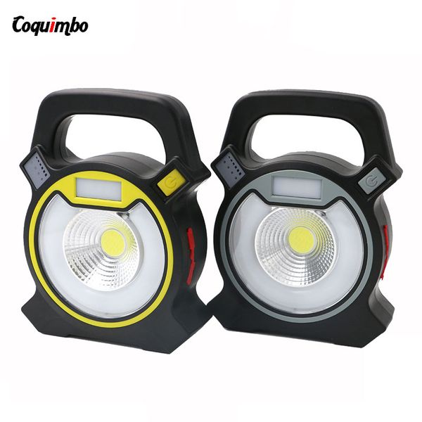 

powerful cob led light 4 mode rechargeable led camping light work usb charging torch lantern use outdoor camping emergency