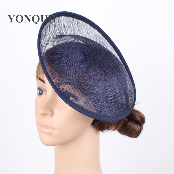 

2017 navy 10"/25cm sinamay fascinators bases millinery fascinator hat base craft making material derby party headwear 12pcs/lot