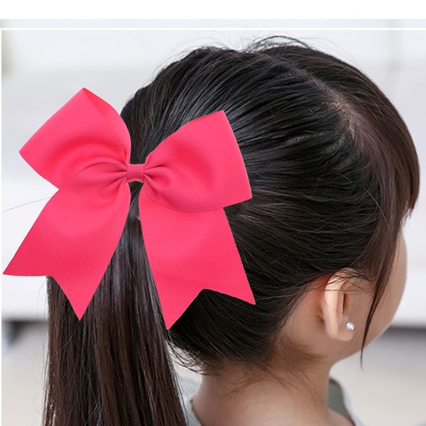 Bows 5 Inch Big Ribbon Cheer Bows With Clips School Bows Women