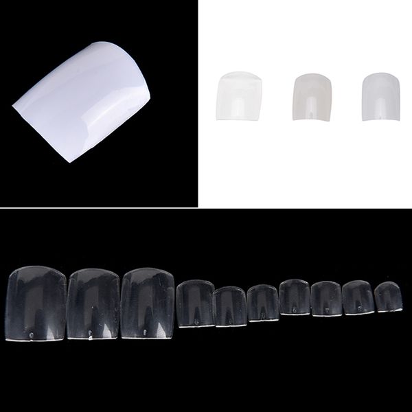 

500 pcs natural acrylic false fake artificial toe nails tips for nail art decor toenails foot manicure beauty tools wholesale, Red;gold