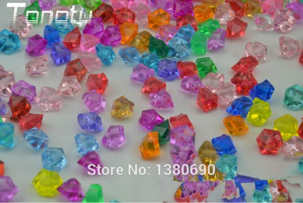 

festive 250pcs acrylic crystal stone artificial ice cubes home garden aquarium decor diy accessories wedding decoration