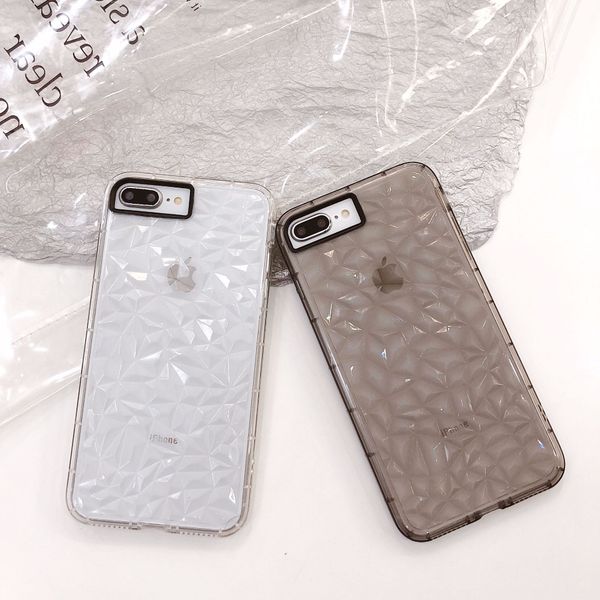 

godness style phone case diamond vision transparent phone case glossy tpu back cover for iphone x case