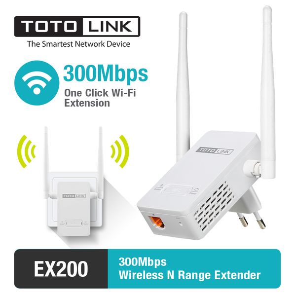 

totolink ex200 300mbps wifi , wifi , range extender with 2pcs of 4dbi antennas