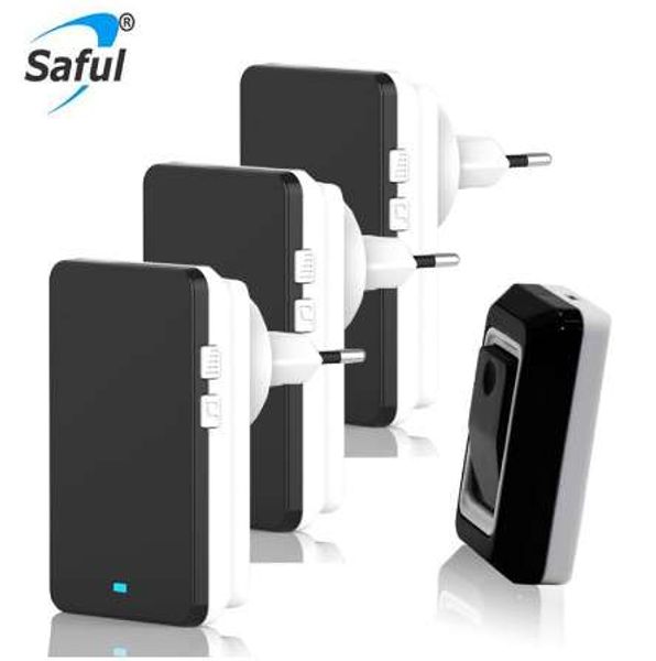 

waterproof wireless door bell ac220v 28 melody easy set up home doorbells with 1 push button +3 indoor doorbell receivers 1v3