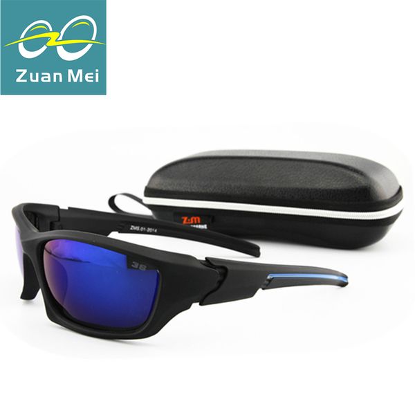 

zuan mei brand sport polarized sunglasses men fishing sun glasses for men lunette de soleil gafas polarizadas sunglass man zm-01, White;black