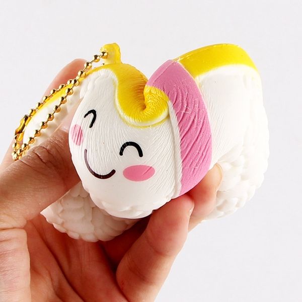 

simulation sushi food model pendant pu slow rebound decompression toys