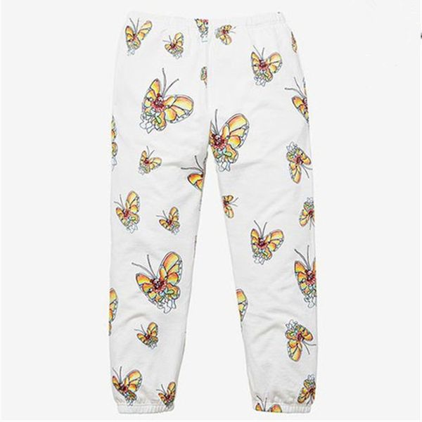 

19SS GONZ BUTTERFLY SWEATPANT Женщины Мужчины 1a: 1 Высокое качество Drawstring Joggers Sweat Брюки Брюки