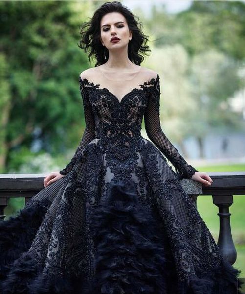 

evening dress long dress embroided black v-neck feather dazzing customable all sizes cool dazzling ruffls, Red