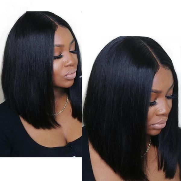 Top Quality Brazilian Virgin Short Bob Hair Cuts Full Wig Lace