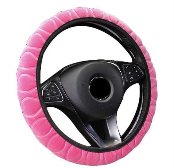 

donyummyjo winter universal soft leopard warm plush covers car steering wheel cover car-styling velvet auto decoration