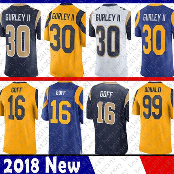 

men St.louis Jersey Ram 30 Todd Gurley 16 Jared Goff 5 Nick Foles 99 Aaron Donald Mens Football Jerseys
