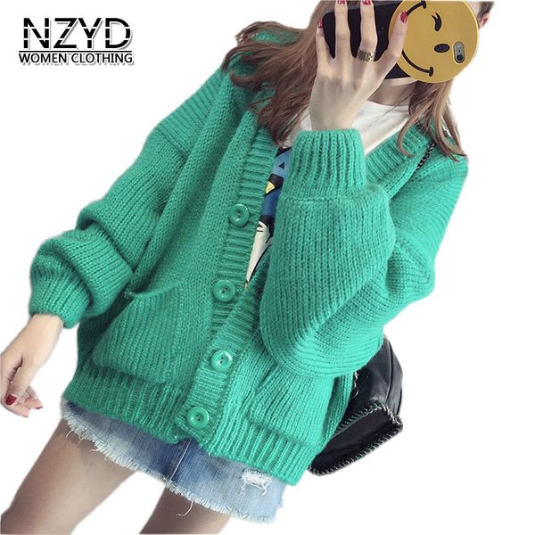 

2018 spring autumn women sweater coat new style fashion knit cardigan bat sleeve jacket casual loose  sweater nzyd867, White;black