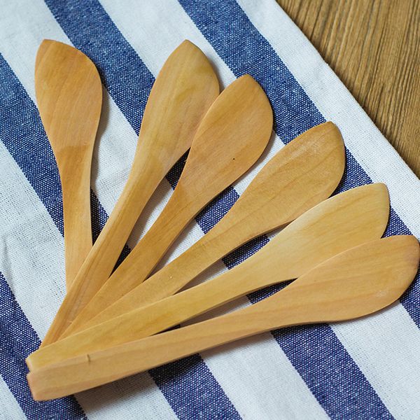 

natural wood cutters butter knife mask jam cheese knife bakeware tableware ing