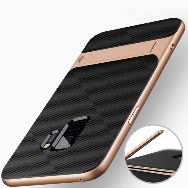 

for iphone 11 pro xs max xr x 8 7 6 tpu +pc 360 phone case for samsung s7 s8 s9 shockproof stand phone holder cases for s8 s9plus note 8 9