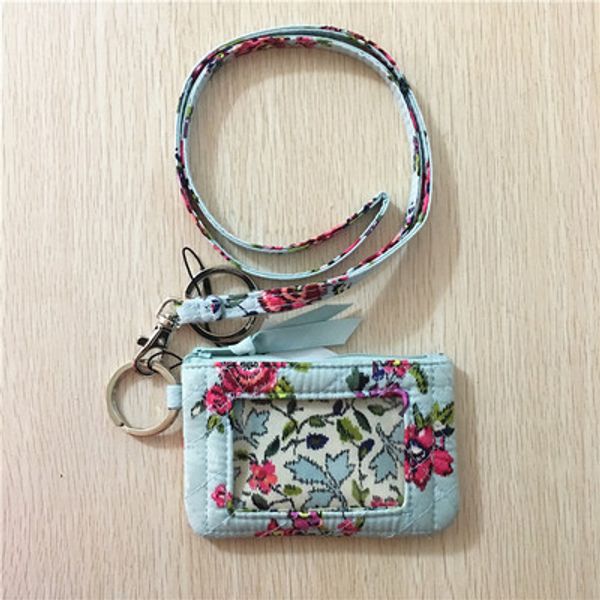 

new pattern iconic zip id case and lanyard, Brown;gray