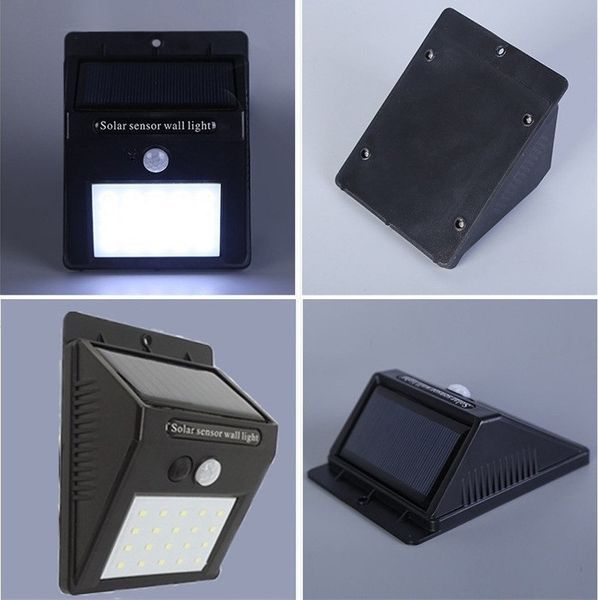 

solar power human induction lamp outdoor courtyard garden waterproof wall light lighting lamps t3i0049