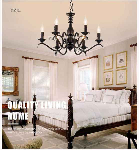 

chandelier iron candle lamp chandelier european living room restaurant american modern bedroom simple shop bar chandelier lamp