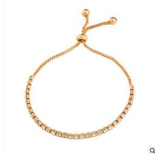 

Горячая ручная бижутерия простой медный браслет с бриллиантами регулируемый бра