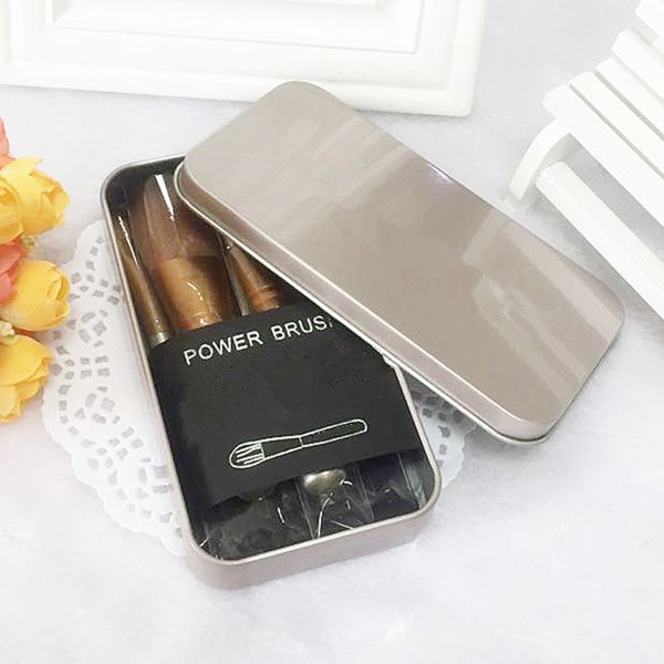 

Brand makeup 7pc make up bru he m ac bru h et pinceaux de maquillage with metal box packing