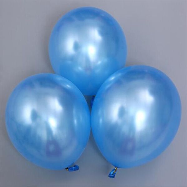 100 Latex Balloon 12 Inch 3 2g Light Blue Pearl Ballons Baby
