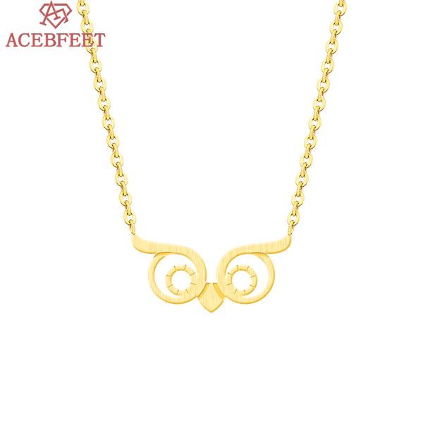 

acebfeet charm fashion necklaces for women girl animal owl pendant choker chain necklace jewelry party gifts, Silver