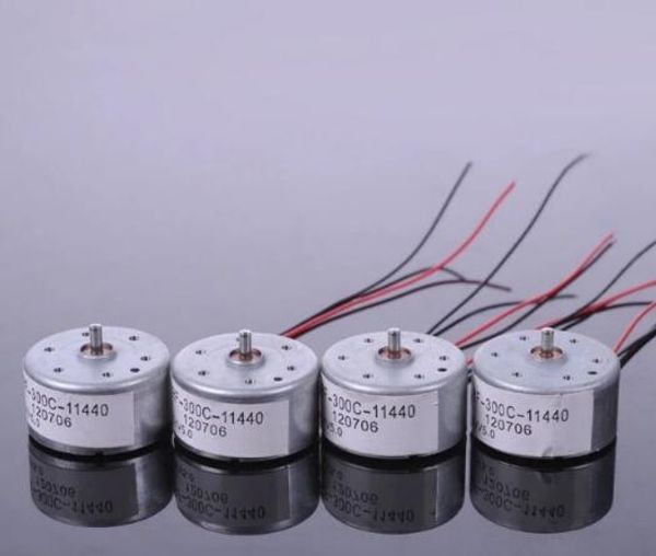 10 PZ/LOTTO Argento Micro 300 Pannello Solare Motore Speciale DC 3 V 4.5 V 5 V Auto Lettore CD motore Ultra-silenzioso Per Hobby Scientifico Giocattoli Accessori FAI DA TE