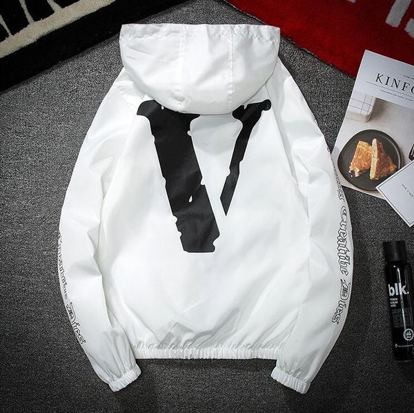 

VLNOE Jacket Men KANYE Hip Hop Windbreaker TOUR 3 Jackets Men Women Streetwear Fashion Outerwear uniform coat black White Jacket 3XL
