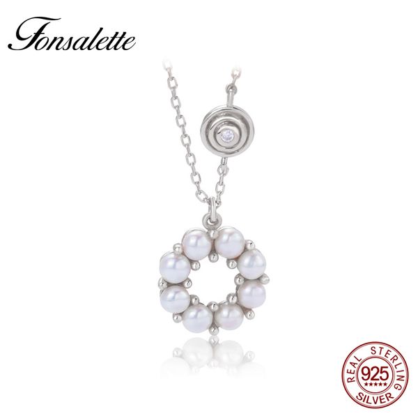 

wholesale luxury freshwater pearl necklaces hollow sunflower choker necklace bead flower jewelry for women gift zk40, Silver