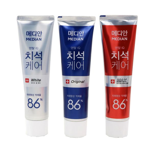

3 types median toothpaste deep cleansing dental care 86% 120g oral care korea brand a01 b