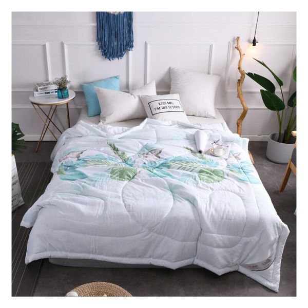 King Size Bed Spread Silk Blanket Queen New Fabric Quilting Duvet