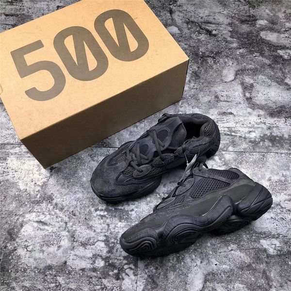 

2018 originals desert rat 500 utility black blush kanye west super moon yellow running shoes for men women authentic sneakers