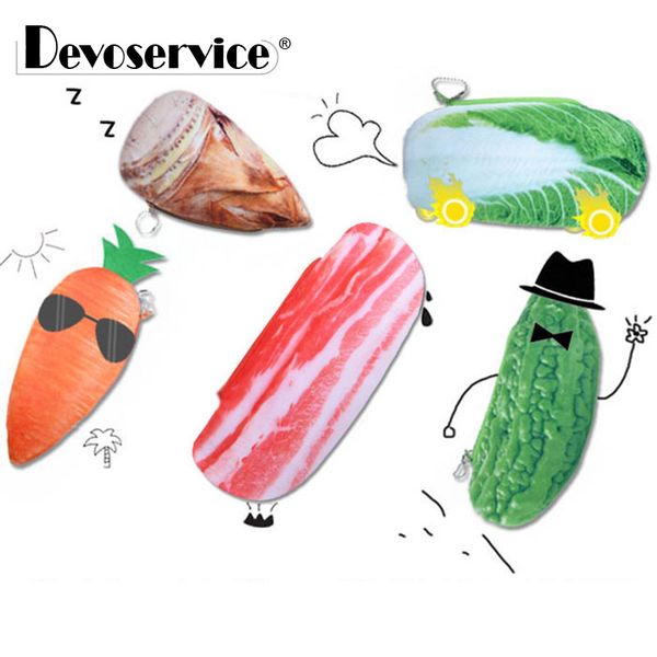 

kawaii cute holiday farm vegetable shape fabric pencil case singular simulation vegetable pen bag pouch school supply stationery
