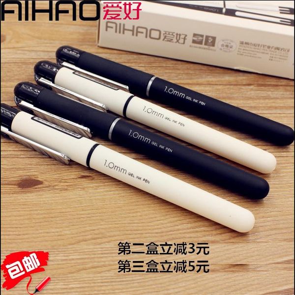 

2017 brand new arrive 1.0 mm el ink pen, rubber school&office exam business necessary 12 smooth writing high quality