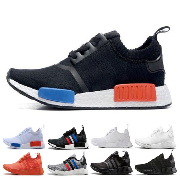 

2020 runner r1 sneaker japan triple black white red pk og tri-color men women running shoes trainer mens sports shoes size 36-45