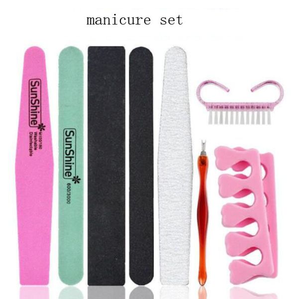 

1 set manicure set pedicure kit disposable nail kit l nail file cuticle fork