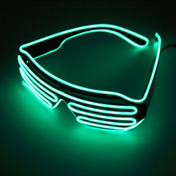 

2018 riding led glasses light up shades flashing rave wedding party night shows activities glasses, Silver