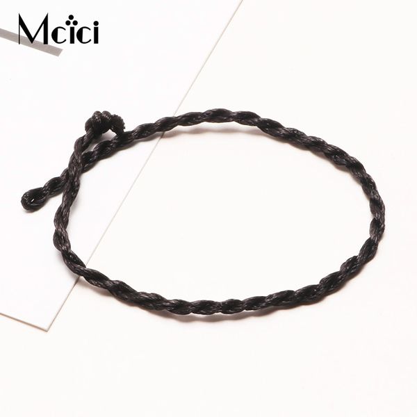 

diy simple charm bracelet for women men children two colors cotton lucky string friendship wish bracelet jewelry gift adjustable, Golden;silver