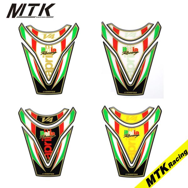 

MTKRACING 3D Decal For APRILIA RSV4 RF RSV4 RR TUONO V4 1100 FACTORY TUONO V4 RR Gas Oil Fuel Tank Pad Protector Car Sticker