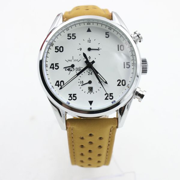 

Топ роскошные часы 44 мм белый циферблат 316L корпус из нержавеющей стали с автоподз