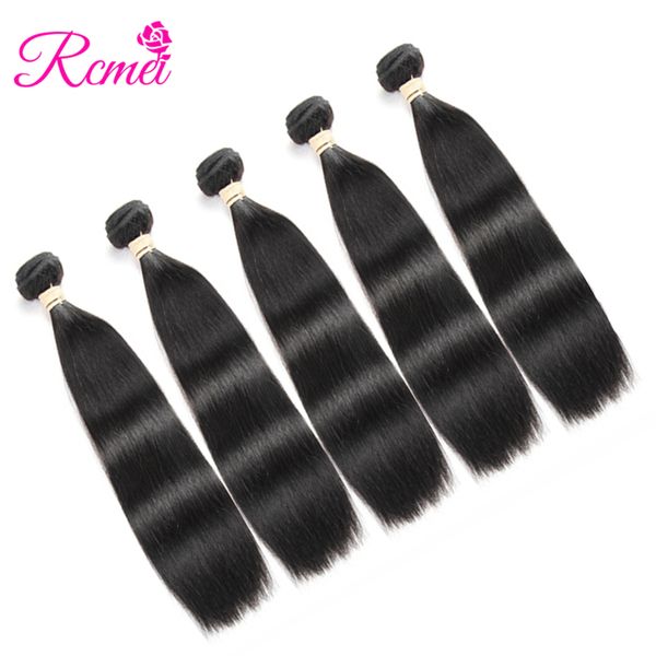 Rcmei Malaysian Straight Bundles Human Hair Weave Bundles Natural