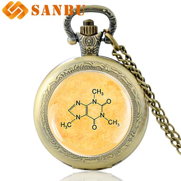 

fashion quartz pocket watch vintage men women bronze pendant necklace clock gift, Slivery;golden