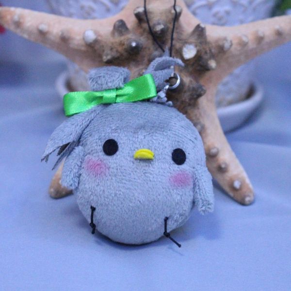 

love live kotori minami schoolbag pendant small cute gray stuffed & plush doll mascot, Red;yellow