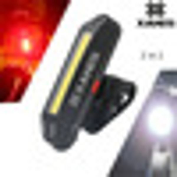 

outerdo xanes 2 in 1 500lm bicycle usb rechargeable led bike front light taillight ultra-light bicycle warning night light
