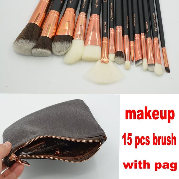 

makeup brush kit 15pcs set professional brushes powder foundation blush make up brushes eyeshadow brush kit dhl ing
