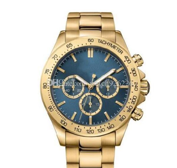 

2018 men's Quartz Watch 1513340 MENS GOLD CHRONOGRAPH WATCH