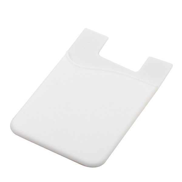 

oem logo universal cell phone sticker card holder silicone 3m adhesive smart phone wallet silicone card holder wallet for iphone 7 6s