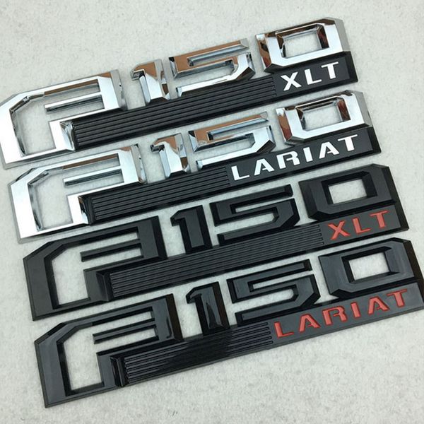 

Новый F150 LARIAT XLT эмблема 3D ABS хром логотип автомобиля наклейка значок двери наклейк