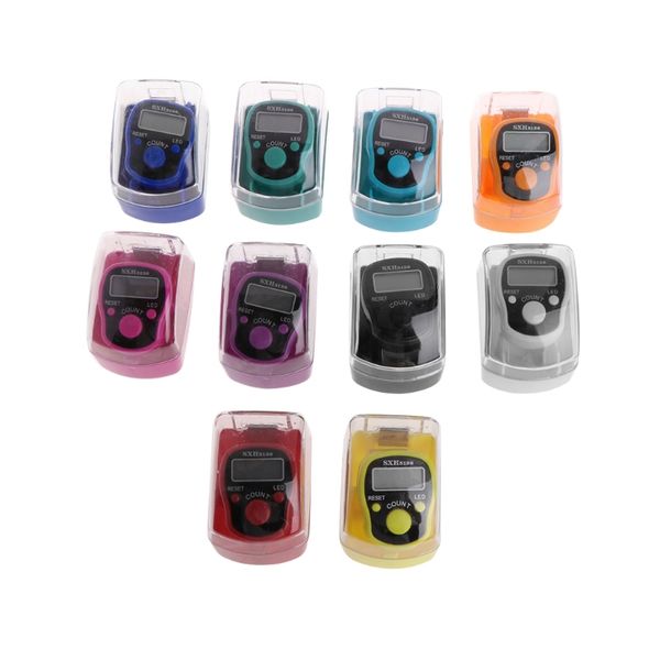 

mini 5 digit lcd digital display finger hand ring tally counter golf sport universal