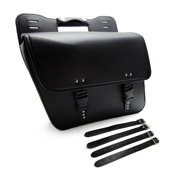 

motorcycle saddle bags pu leather motorbike side tool bag luggage for universal motorcycle bags after market